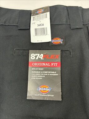 Dickies 874 FLEX Original Fit Work Pants - Black 34x34